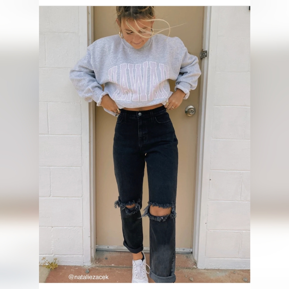Grey Bandit Ryder Boyfriend Black Jeans size 24/1